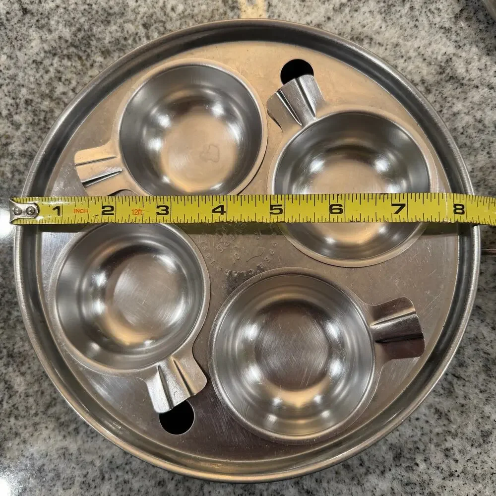 Vintage Revere Ware ( 4 ) Egg Poacher 8